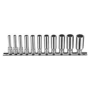 11PC 1/4″DR. DEEP SOCKET SET (SAE) 12PT 5/32″-9/16″ (50MML)