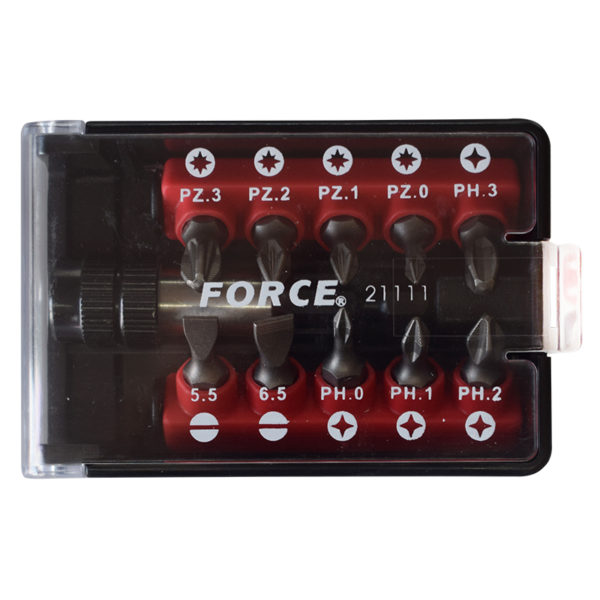 11PC 1/4" BIT SET 25MML