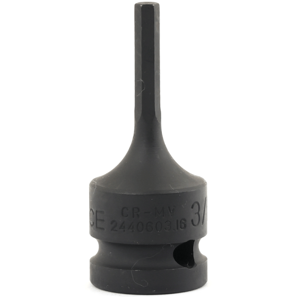1/2" Imp. Hex socket bit 3/16" Inche (one piece)
