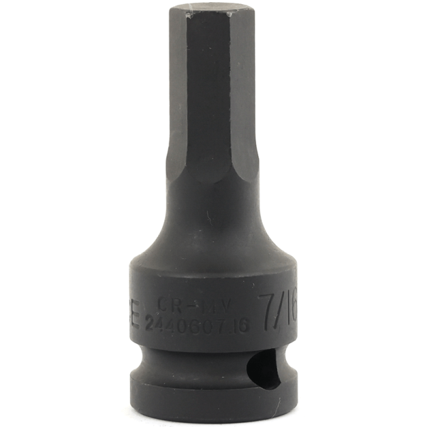 1/2" Imp. Hex socket bit 7/16" Inche (one piece)