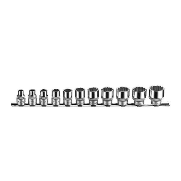 11PC 3/8"DR. 12PT IMPERIAL SOCKET SET 1/4"-7/8"