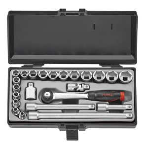 23PC 3/8″DR. 6PT SOCKET COMBINATION SET (6-22MM)