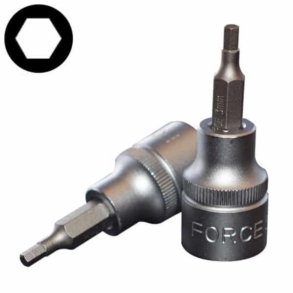 3/8"DR. HEX SOCKET BIT 3MM 50MML