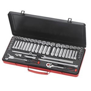 55PC 3/8″DR. 6PT. FLANK SOCKET COMBINATION SET (6-22MM) (1/4″-7/8″)