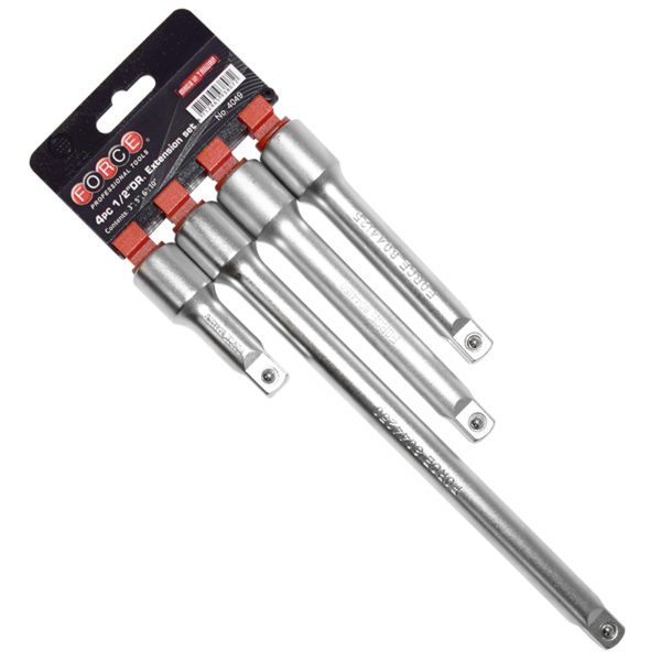 4PC 1/2"DR. EXTENSION SET 3"(75MM) 5"(125MM) 6"(150MM) 10"(250MM)