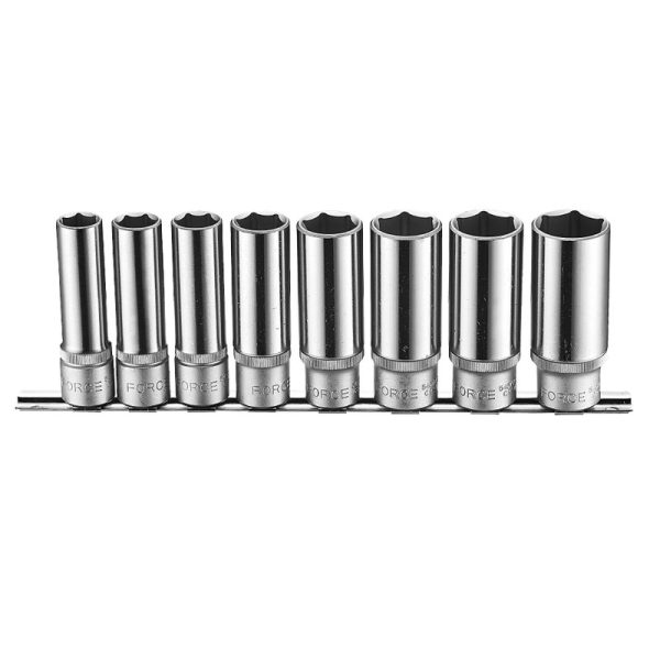 8PC 1/2"DR. 6PT. DEEP SOCKET SET 13-24MM 77MML