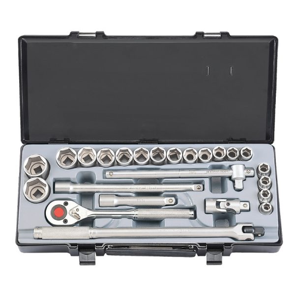 24PC 1/2"DR. 6PT. SOCKET COMBINATION SET (10-32MM)