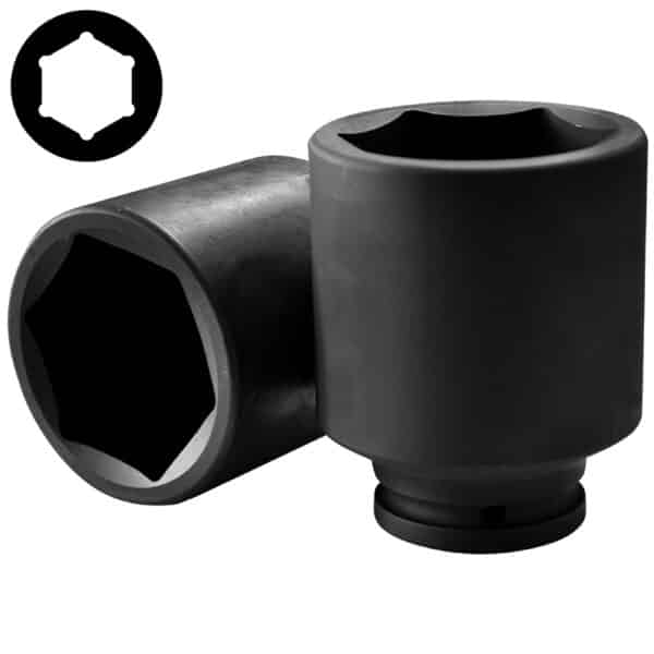 3/4"DR. 6PT. FLANK DEEP IMPACT SOCKET 57MM 100MML