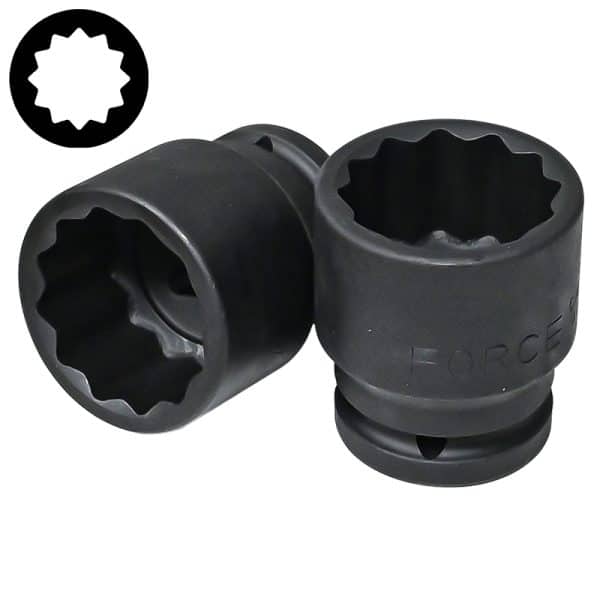 3/4"DR. 12PT. FLANK IMPACT SOCKET 37MM 57MML