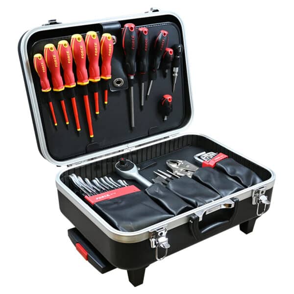 BLACK SUITCASE WITH 107PCS TOOLS (WHEEL)