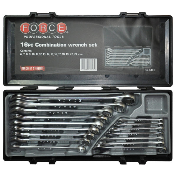 16PC COMBINATION WRENCH SET (6-24MM)