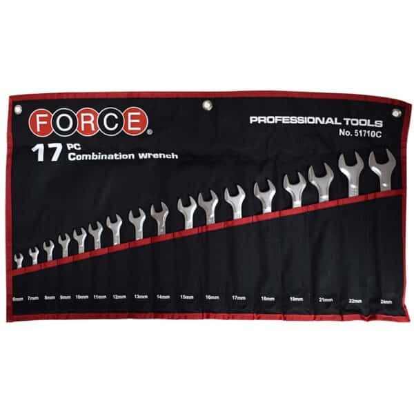 17PC COMBINATION WRENCH SET (6-24MM)