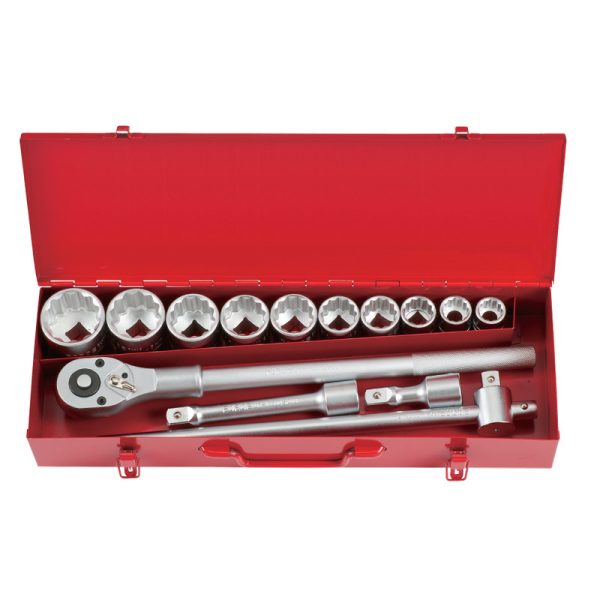 14PC 3/4"DR. 12PT SOCKET COMBINATION SET (22-50MM)
