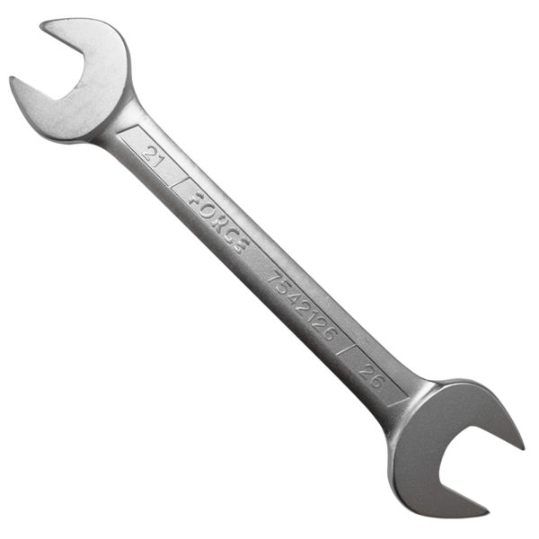 DOUBLE OPEN END WRENCH 21X26MM 255MML