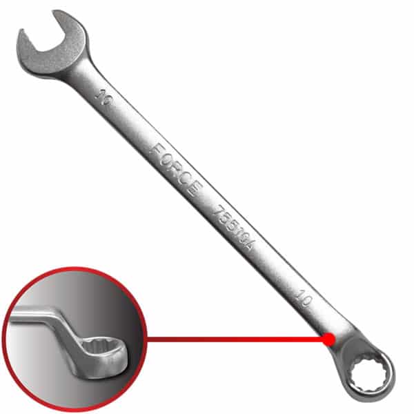 75* OFFSET COMBINATION WRENCH 10MM 160MML