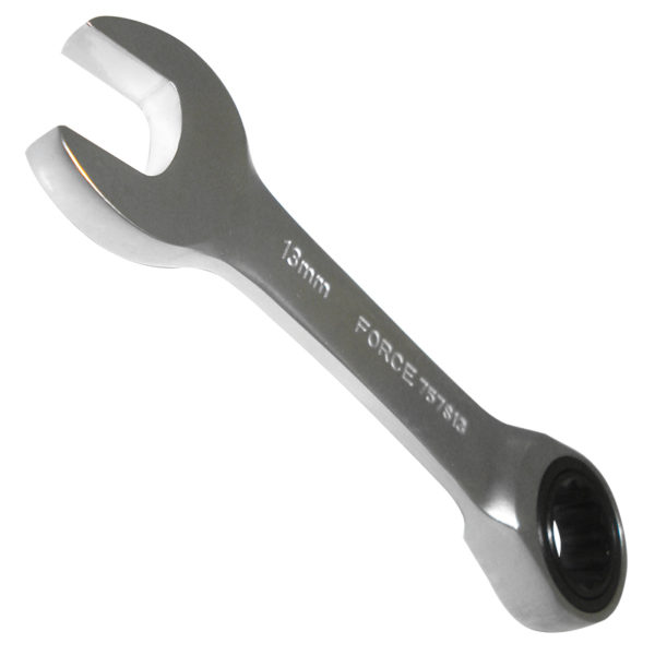 STUBBY FLAT RATCHET WRENCH 13MM 105MML
