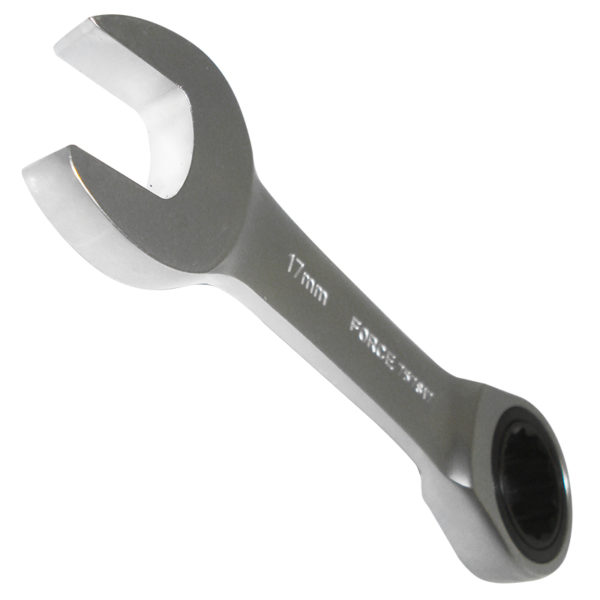 STUBBY FLAT RACTHET WRENCH 17MM 125MML