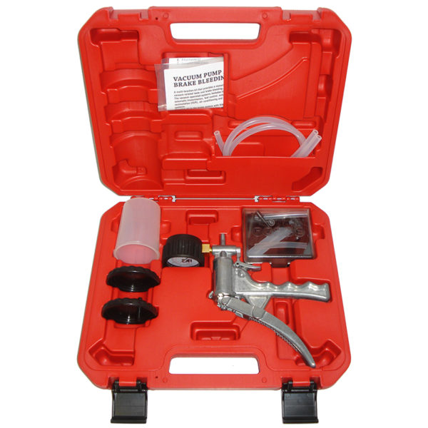 Vacuum pump/brake bleeding kit