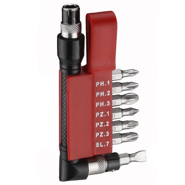 8PCS 1/4" BIT & HOLDER SET