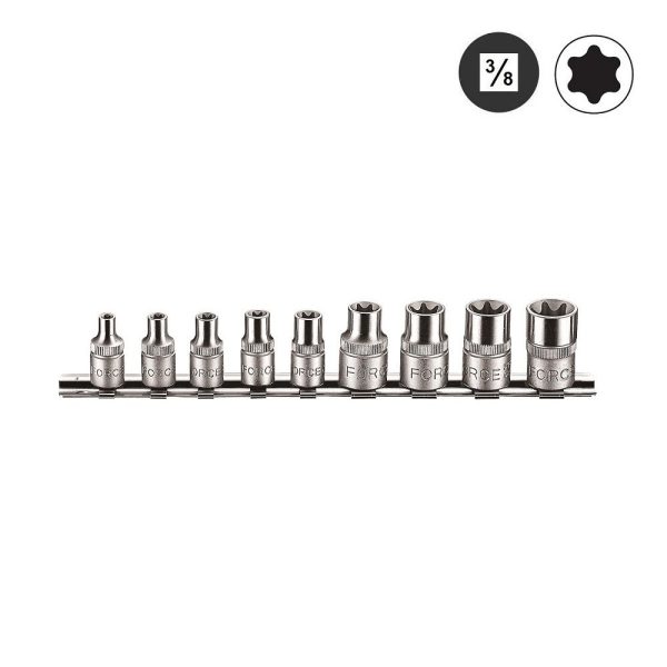 9PCS 3/8"DR STAR E-SOCKET SET E4-E14