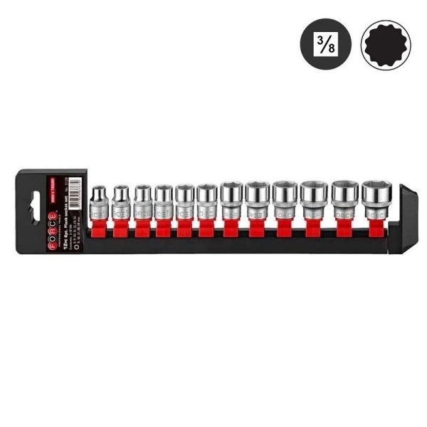 12PC 3/8"DR. 12PT SOCKET SET (8-19MM)