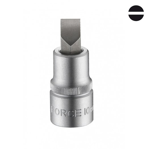 FORCE 3/8"DR. SLOTTED SOCKET BIT 1.2X8MM 50MML