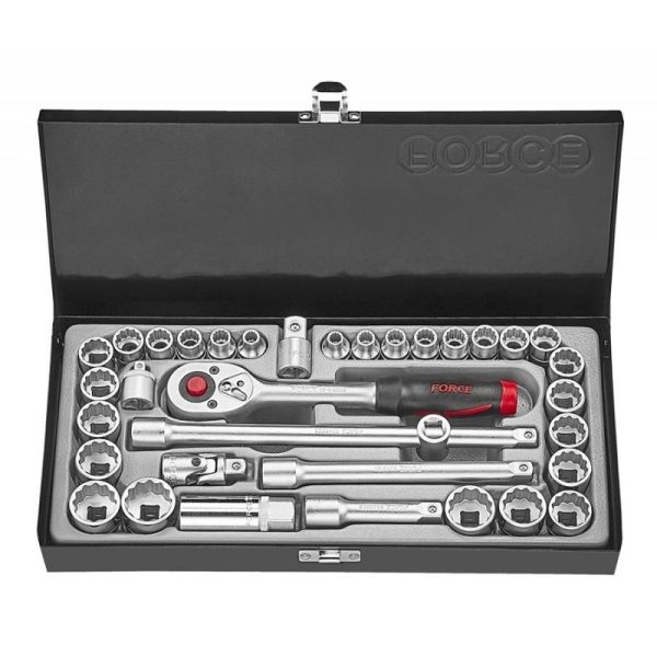 35PC 3/8"DR. 12PT SOCKET COMBINATION SET (6-21MM) (1/4"-7/8")