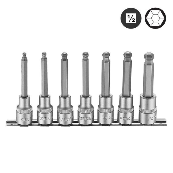 7PCS 1/2"DR HEX BALL POINT SOCKET BIT SET 5