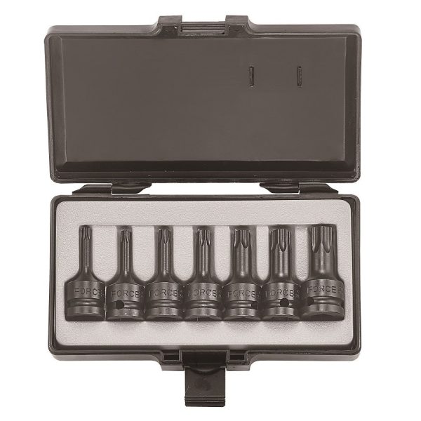 7PC 1/2"DR. STAR IMPACT SOCKET BIT SET (1-PIECE) (T30-T40) (60MML)