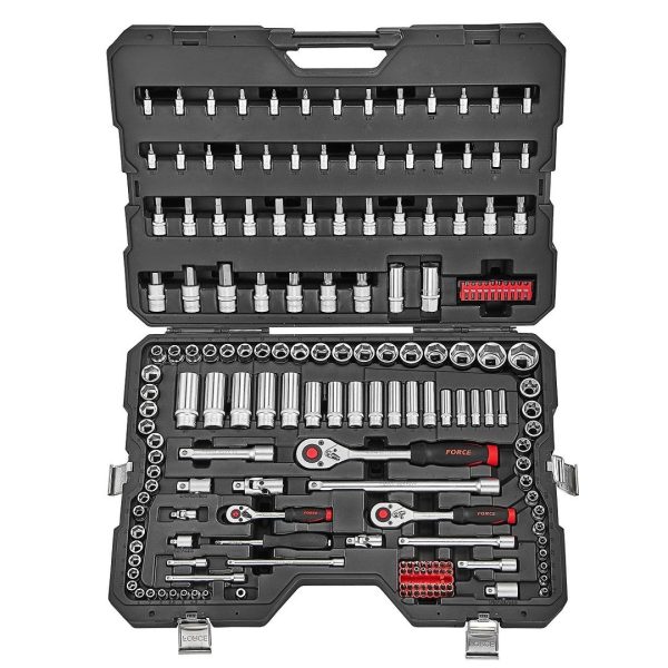 180PC 1/4" & 3/8" & 1/2" 6PT. SOCKET COMBINATION SET (4-13MM)