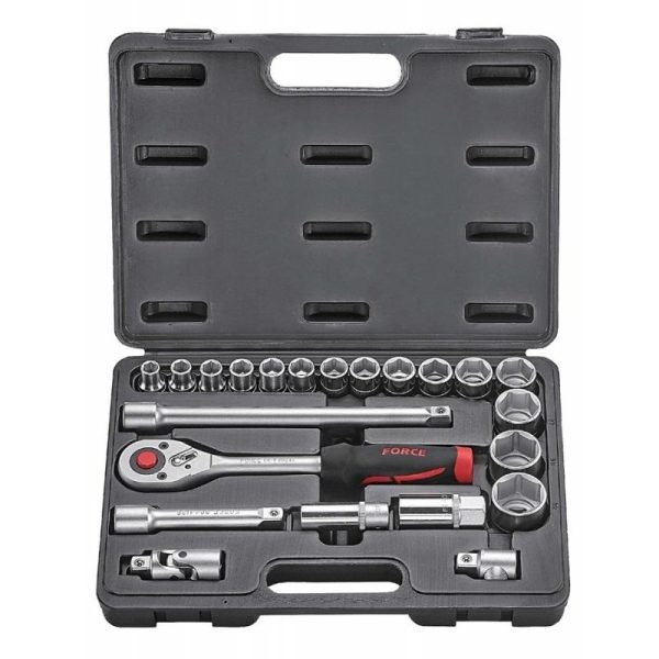 FORCE 22PC 1/2"DR. SURFACE SOCKET COMBINATION SET (10-32MM)
