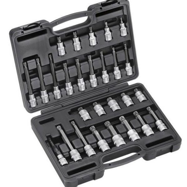 28PC 1/2"DR. SPLINE SOCKET SET (M5-M18)