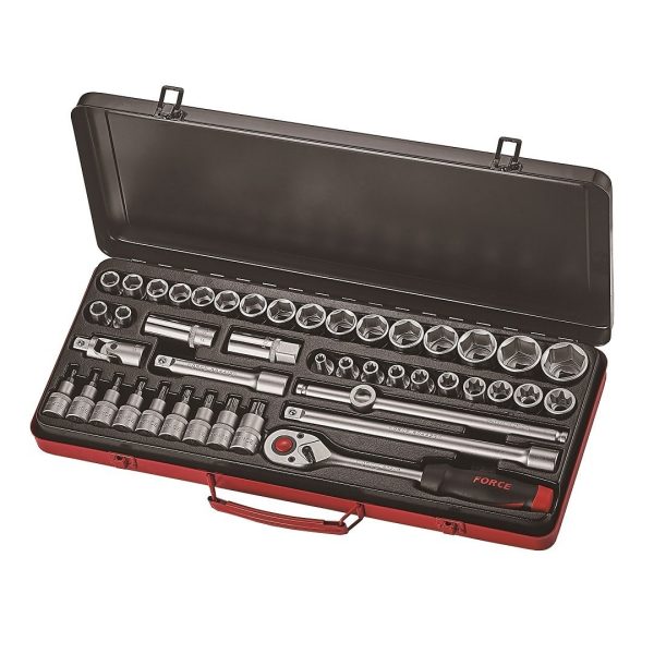 44PC 1/2"DR. 6PT. FLANK SOCKET & STAR SOCKET COMBINATION SET (10-32MM)