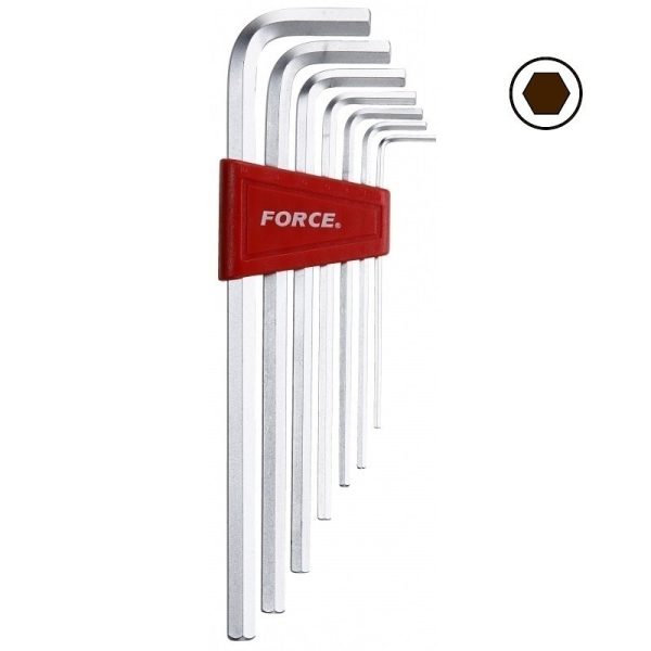 7PC EXTRA LONG HEX KEY SET 2.5-10MM