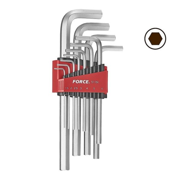 11PC LONG HEX KEY SET 1.5MM-12MM