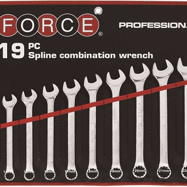19PC SPLINE COMBINATION WRENCH SET (M6-M24)