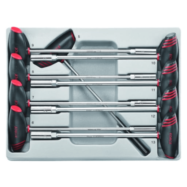 9PC T-HANDLE STAR SOCKET DRIVER SET E4-E16 (260MML)