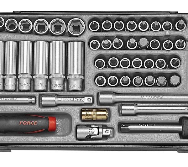 74PCs Socket Combination Set (MM & SAE) Matric & Inches