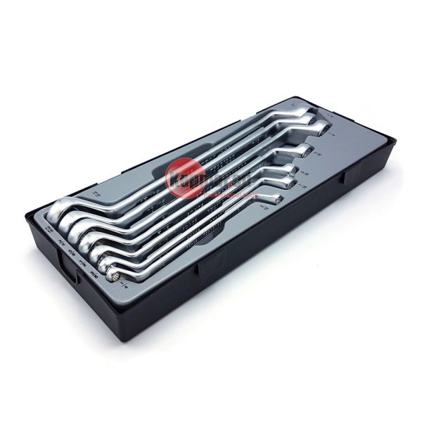 7PC Offset Ring Spanner Set 1/4"-1"