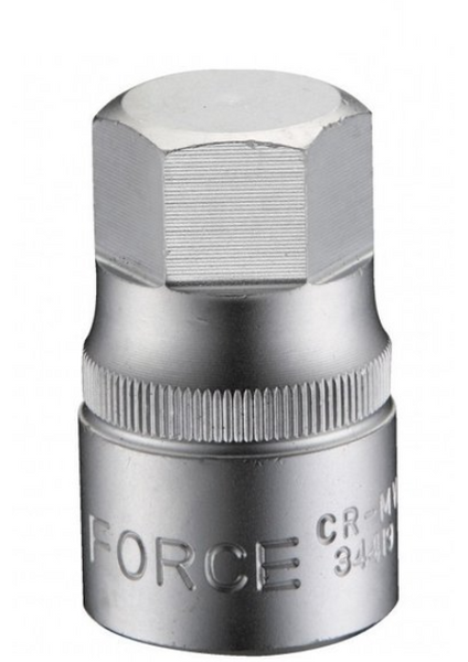 FORCE 1/2"DR. HEX SOCKET BIT (ONE-PIECE) 17MM 42MML