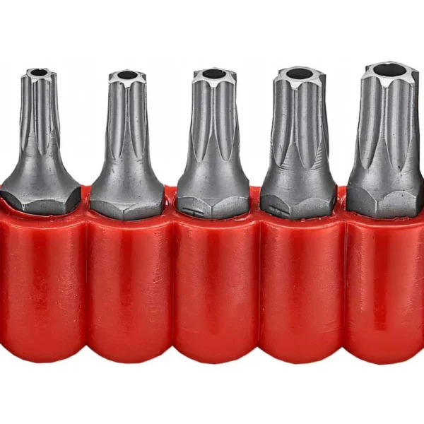 FORCE 7PC 1/4" STAR TAMPERPROOF BIT SET T-10H TO T-40H 25MML