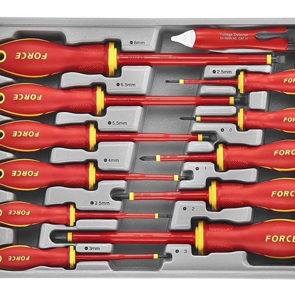 FORCE 12PC INSULATED SCREWDRIVER SET