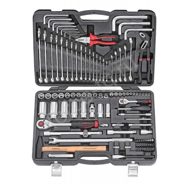 FORCE 107PC 1/4" & 1/2" DR. 6PT. COMBINATION SET (4-32MM)