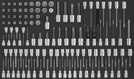 FORCE 114PCS 1/2'DR SOCKET BIT SET