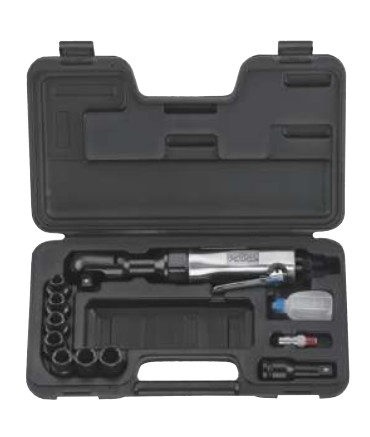 FORCE 11PC 1/2"DR. IMPACT WRENCH 100NM & 6PT. SOCKET SET (10-17MM)