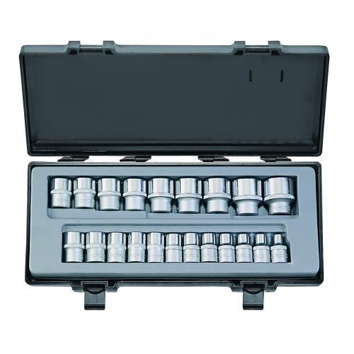 FORCE 21PC 1/2"DR. SURFACE SOCKET SET (8-32MM)
