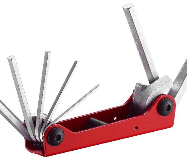 FORCE 7PCS HEX KEY SET (FOLDING) (SAE) 3/32"-3/8"