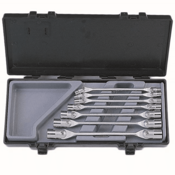 FORCE 7PC HINGED STAR SOCKET WRENCH SET (E4XE5-E22XE24)