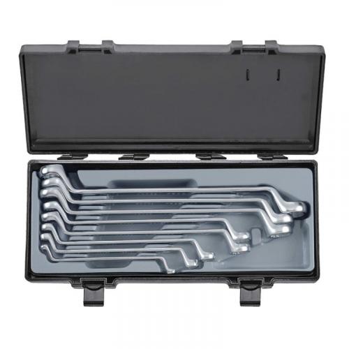 FORCE 8PC 75' OFFSET RING WRENCH SET (1/4"X5/16"-15/16X1")