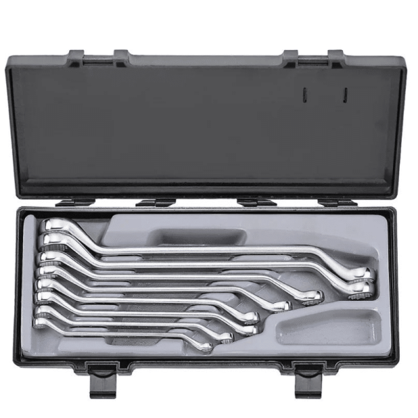 FORCE 8PC 45' RING WRENCH SET (8X9-22X24MM)